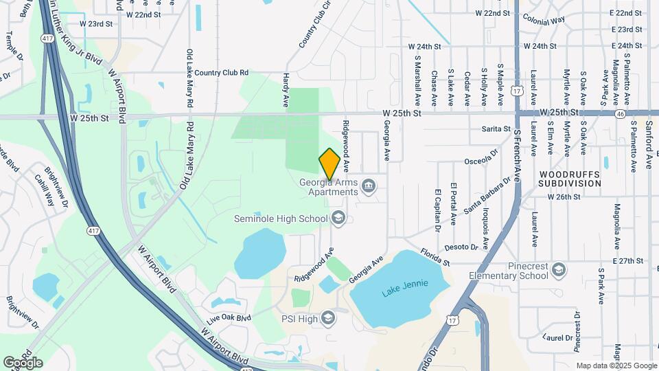 1711 Ridgewood Ln Map and Location Details