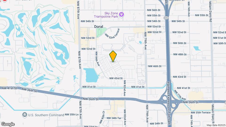 8263 NW 47th Terrace Map and Location Details