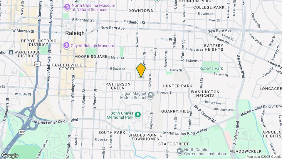 591 E Cabarrus St Map and Location Details