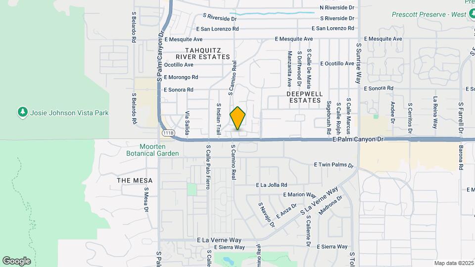 840 E Palm Canyon Dr Map and Location Details