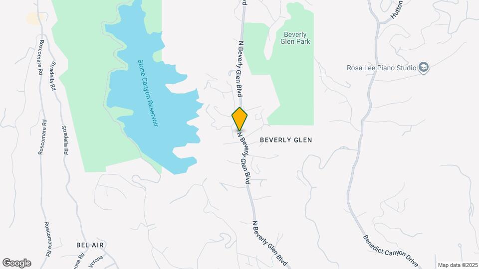 2122 N Beverly Glen Blvd Map and Location Details