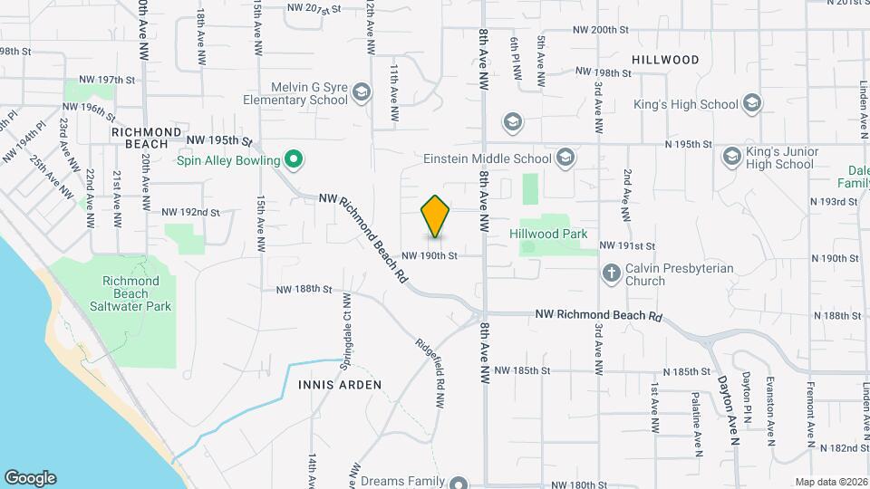 19009 9th Pl NW Map and Location Details