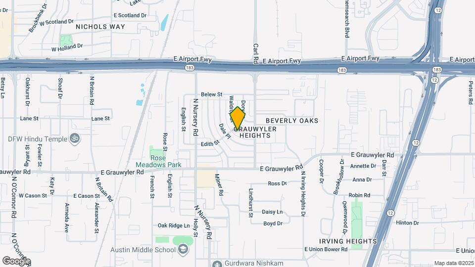 1727 Waldrop St Map and Location Details