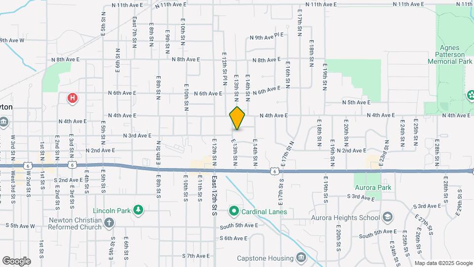 308 E 13th St N Map and Location Details