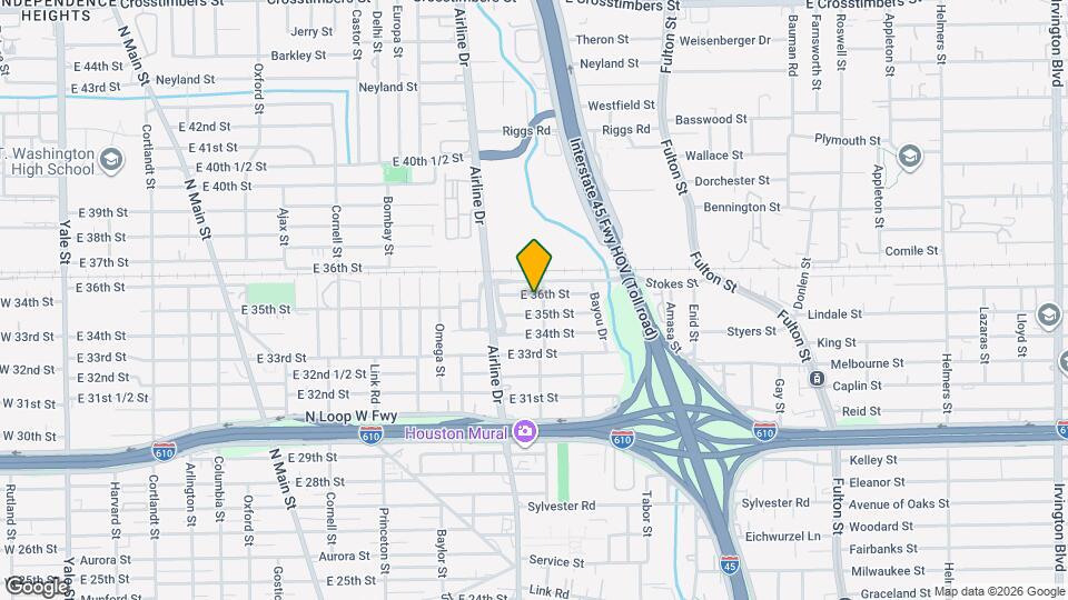 1322 E 36th St Map and Location Details