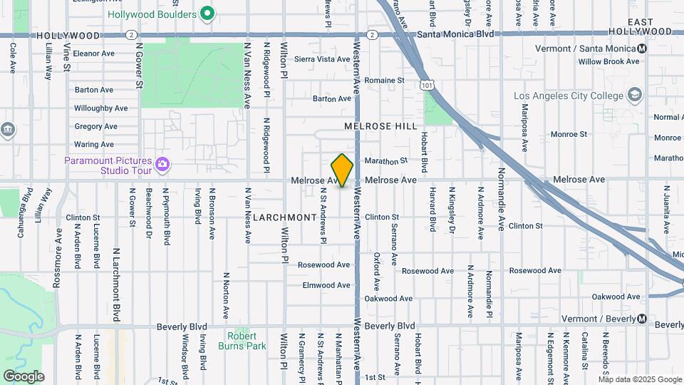 644 N Manhattan Pl Map and Location Details