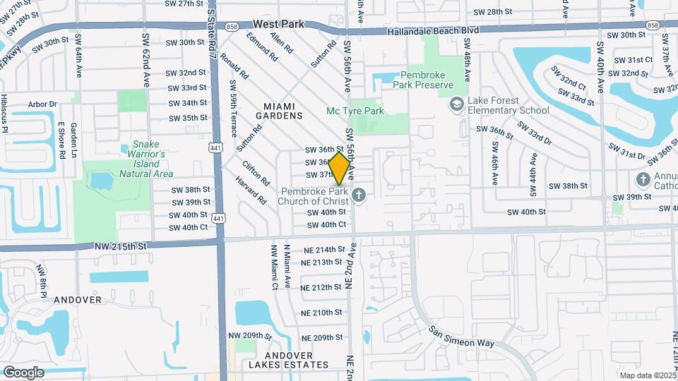5618 SW 38th St Map and Location Details