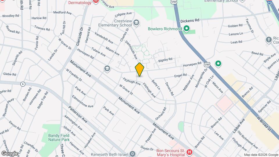 6630 Fitzhugh Ave Map and Location Details