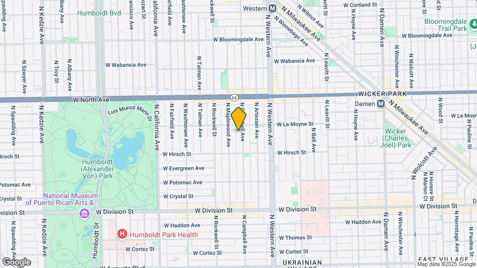 1444 N Campbell Ave Map and Location Details