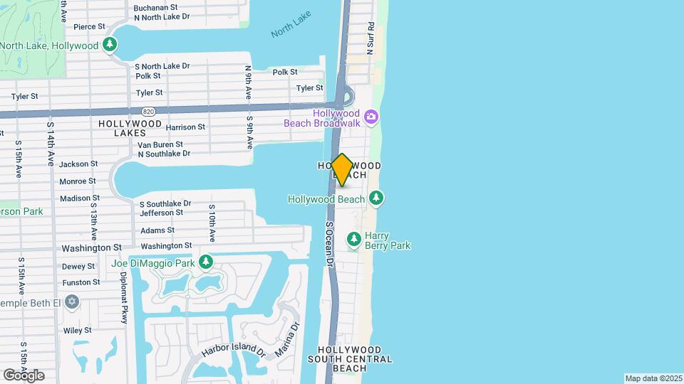 801 S Ocean Dr Map and Location Details