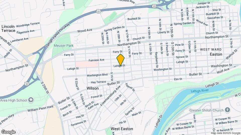 1814 Lehigh St Map and Location Details