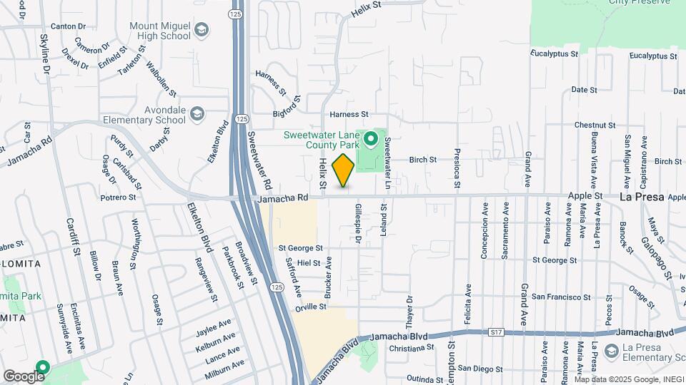 1106 Jamacha Ln Map and Location Details