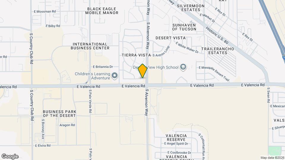 6467 S Sunrise Valley Dr Map and Location Details