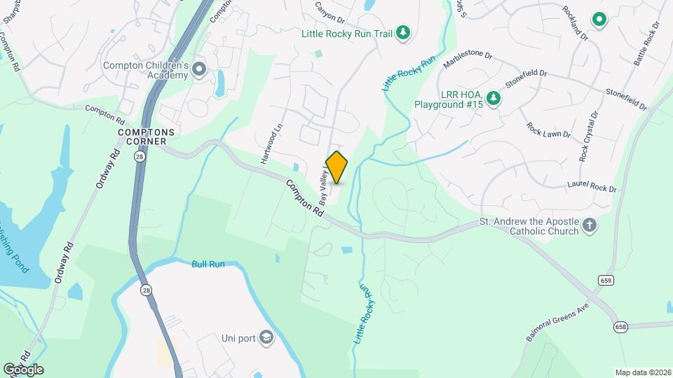 6905 Compton Valley Ct Map and Location Details