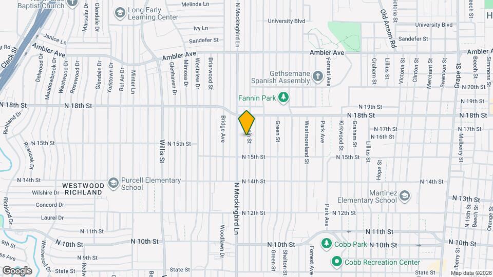 1602 Fannin St Map and Location Details