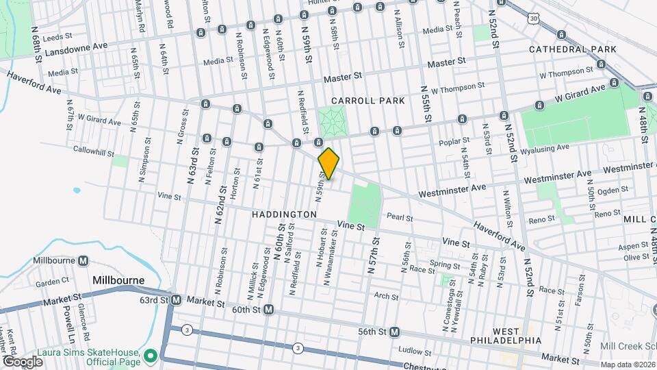 404 N Hobart St Map and Location Details