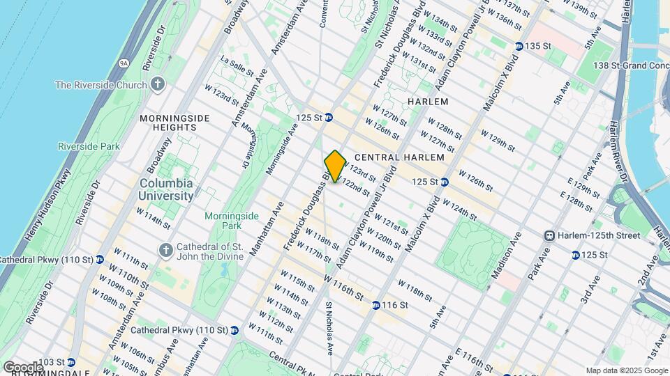 265 W 121st St, Unit 2 Map and Location Details