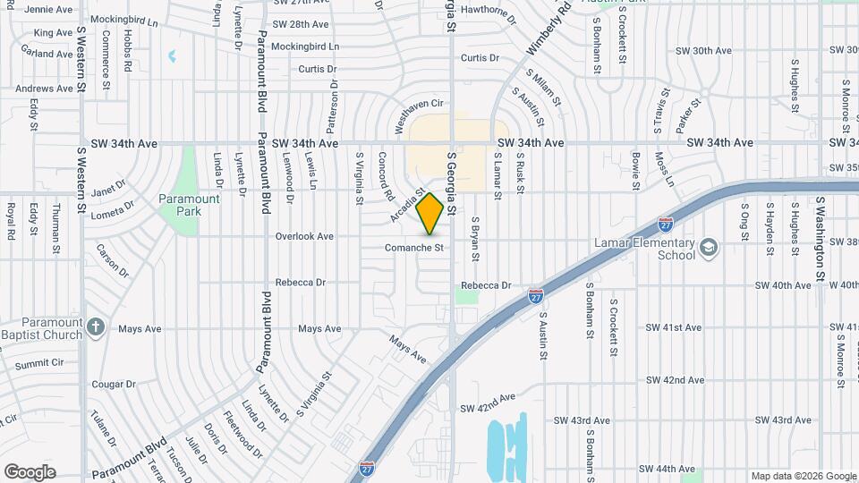 2708 Comanche St Map and Location Details