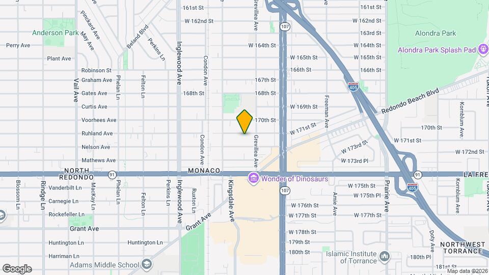 4528 W 171st St Map and Location Details