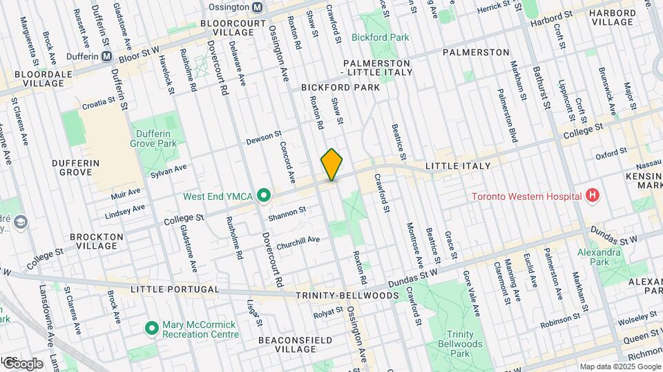 811 College St Map and Location Details