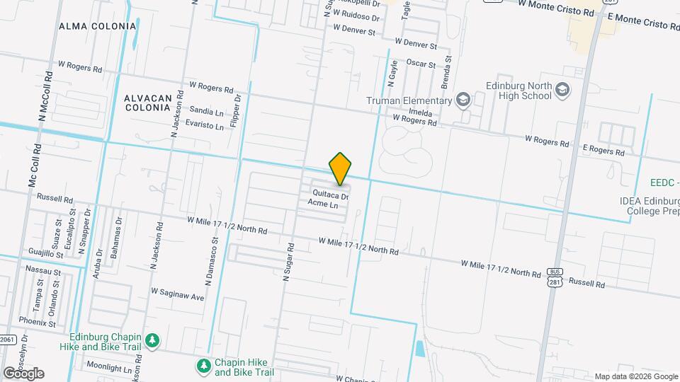 1314 Quitaca Dr Map and Location Details