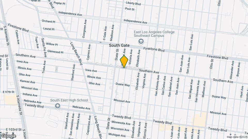 9205 Dearborn Ave Map and Location Details