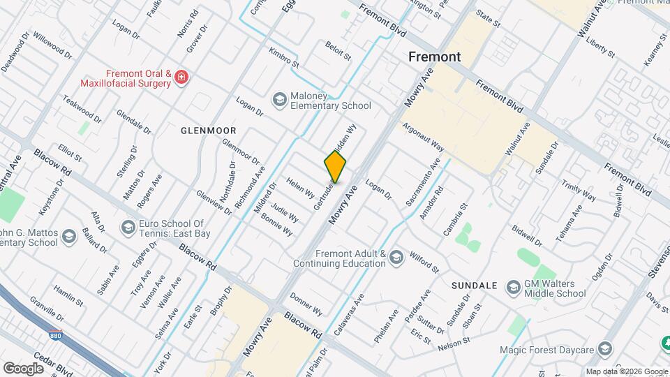 4560 Gertrude Dr Map and Location Details