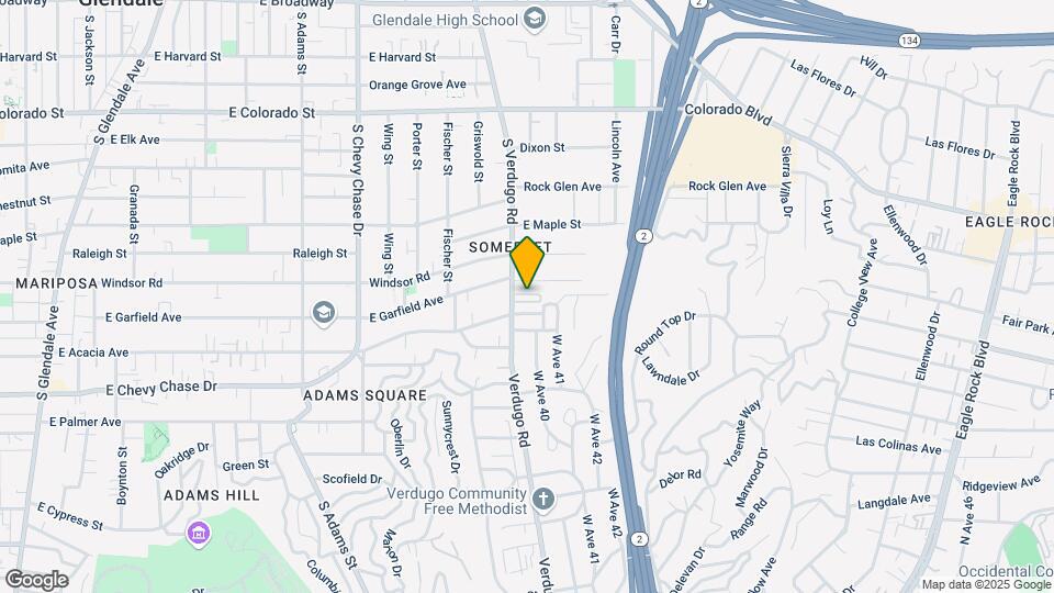814 S Verdugo Mapa y Detalles de la Ubicación