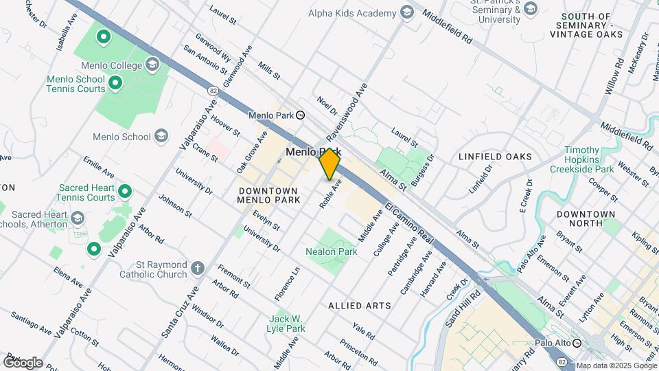 660 Roble Ave Mapa y Detalles de la Ubicación