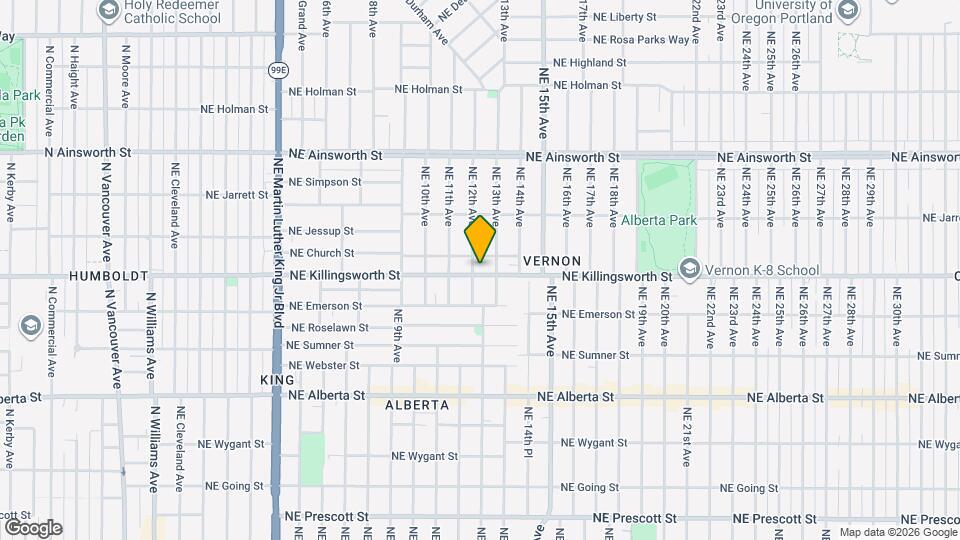 1205 NE Killingsworth St, Unit 1205 Mapa y Detalles de la Ubicación