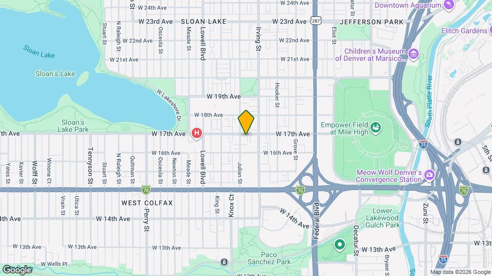 1656 Julian St Map and Location Details