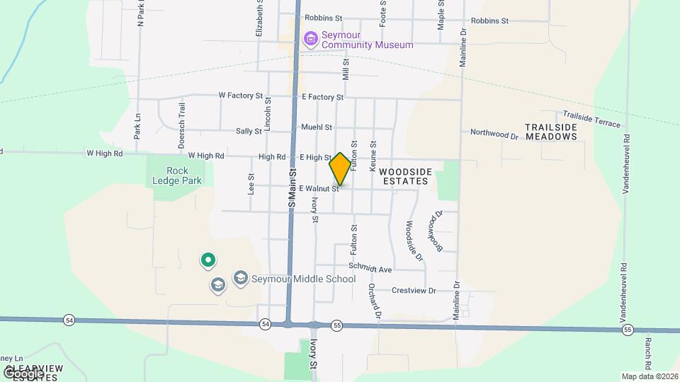 316 E Walnut St Map and Location Details