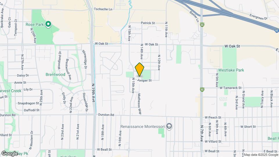 1427 Juniper St-Unit -C Map and Location Details