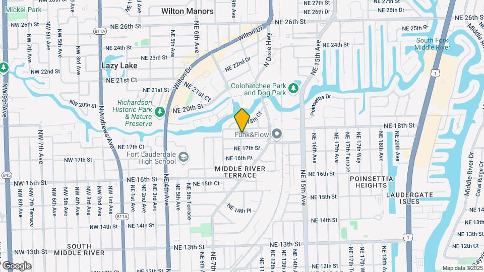 1720 NE 9th Ave Mapa y Detalles de la Ubicación