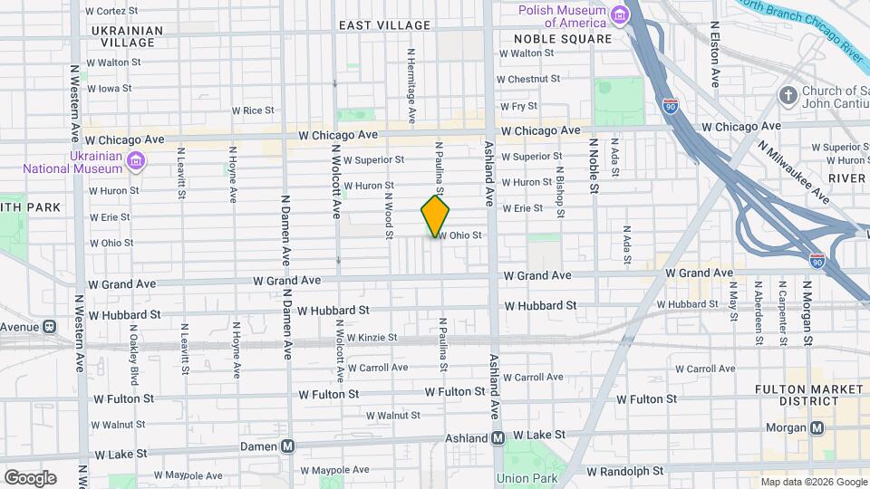 536 N Paulina St Mapa y Detalles de la Ubicación