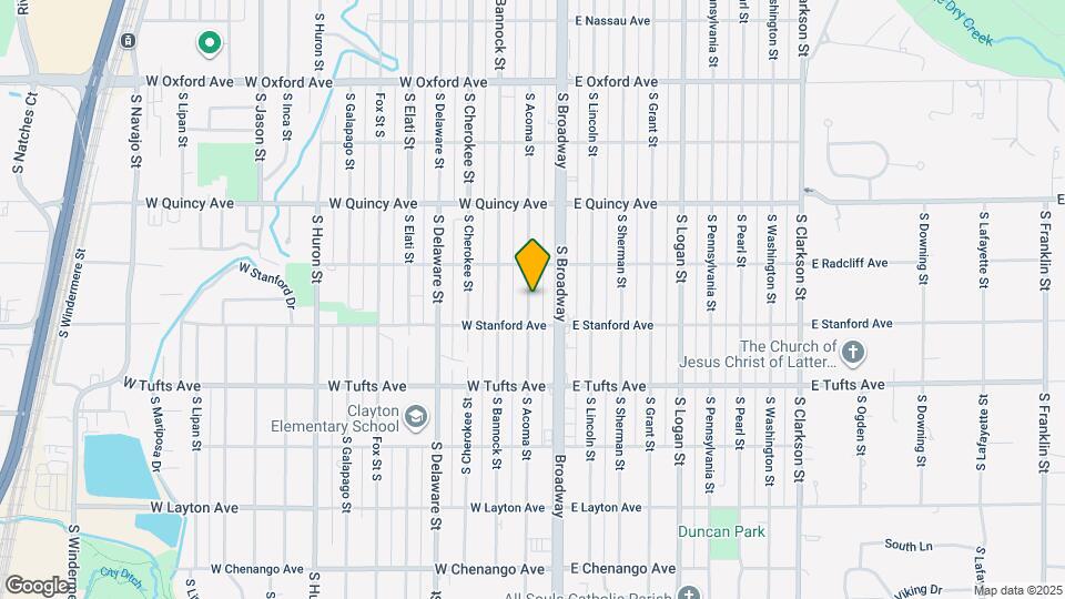 4454 S Elati St Map and Location Details