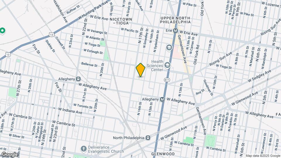 1615 W Westmoreland St Map and Location Details