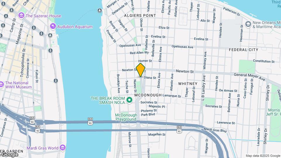 1101 Verret St Mapa y Detalles de la Ubicación