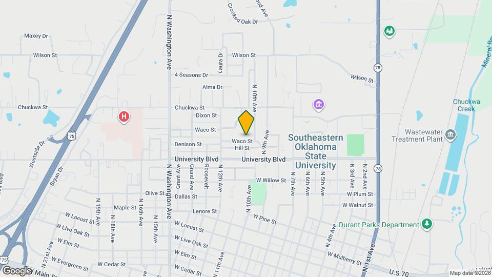 1010 Waco St Map and Location Details