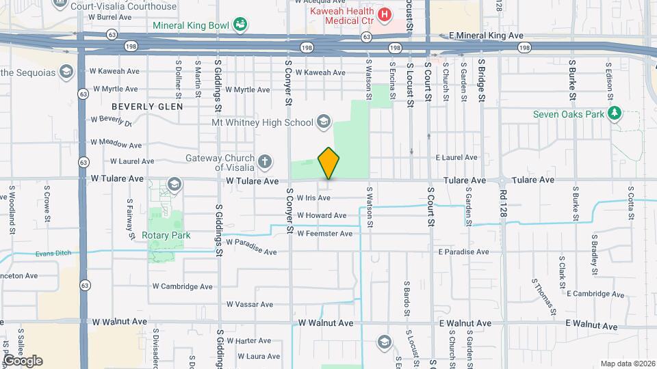 617 W Tulare Ave Map and Location Details