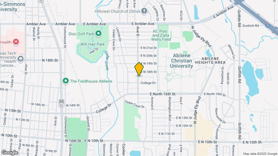 1725 Avenue D, Unit B Mapa y Detalles de la Ubicación