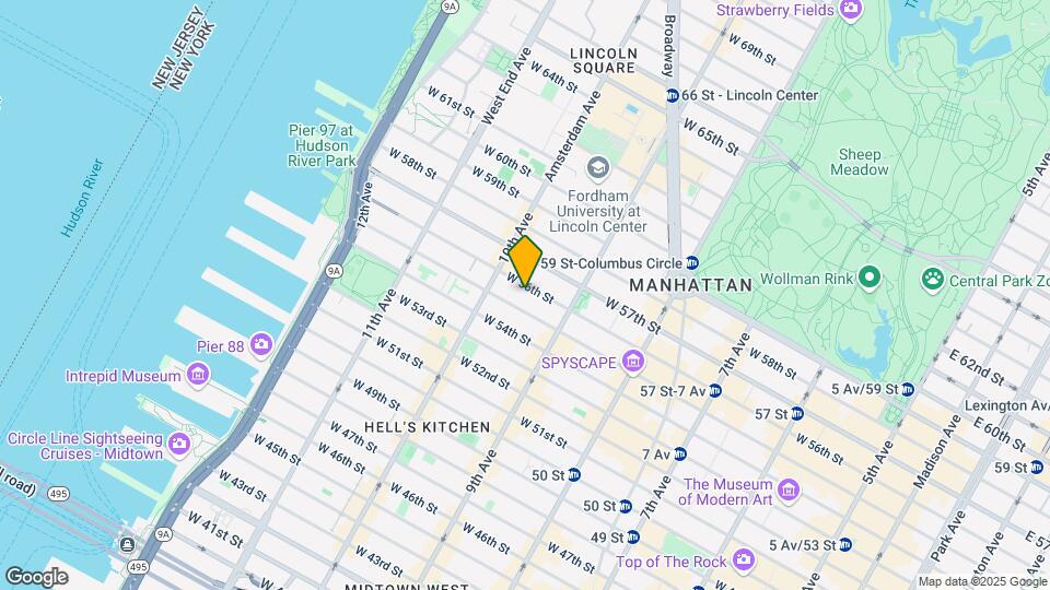 430-432 W 56th St Map and Location Details