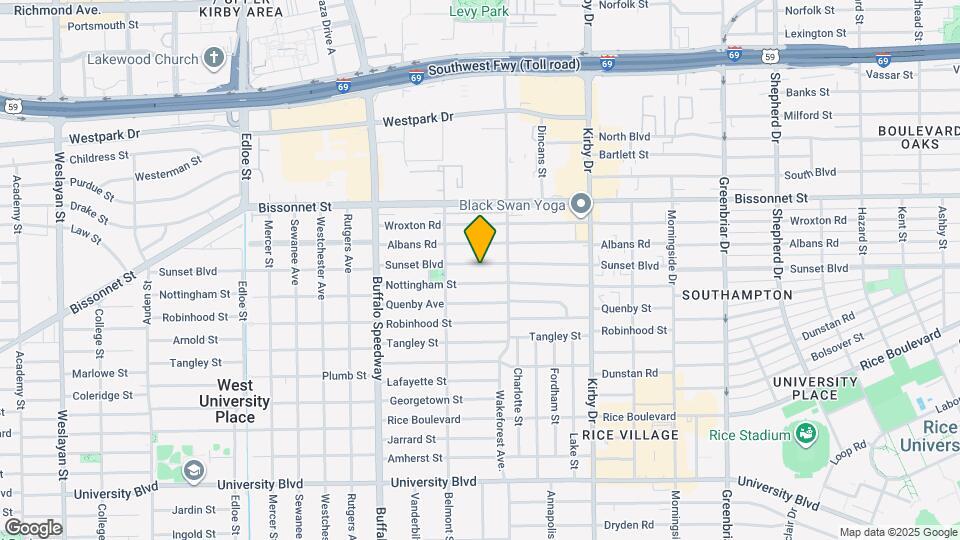 2829 Sunset Blvd Map and Location Details