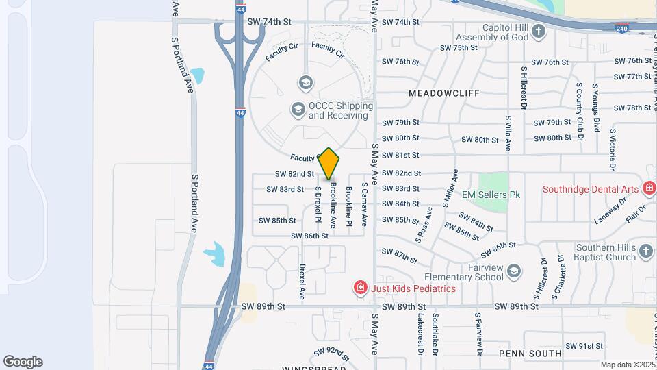 8309 S Brookline Ave Mapa y Detalles de la Ubicación