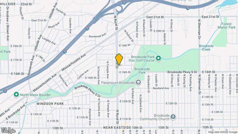 1623 N Rural St Map and Location Details