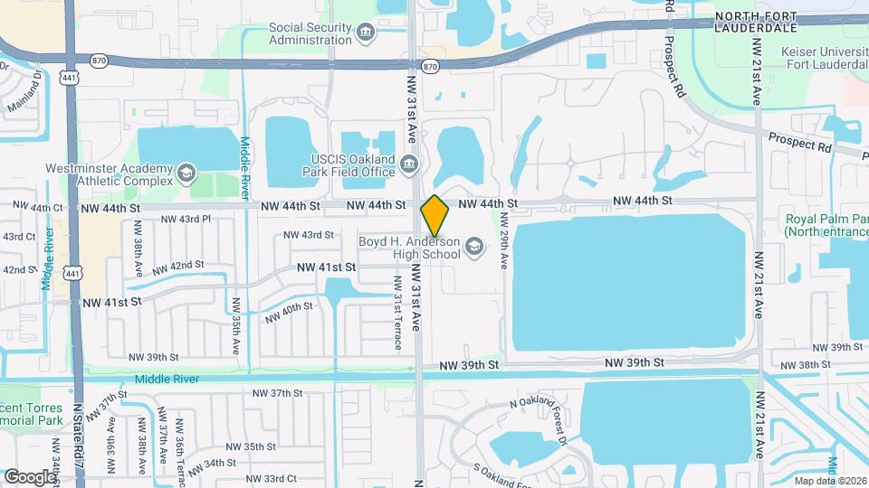 4140 NW 30th Terrace Map and Location Details
