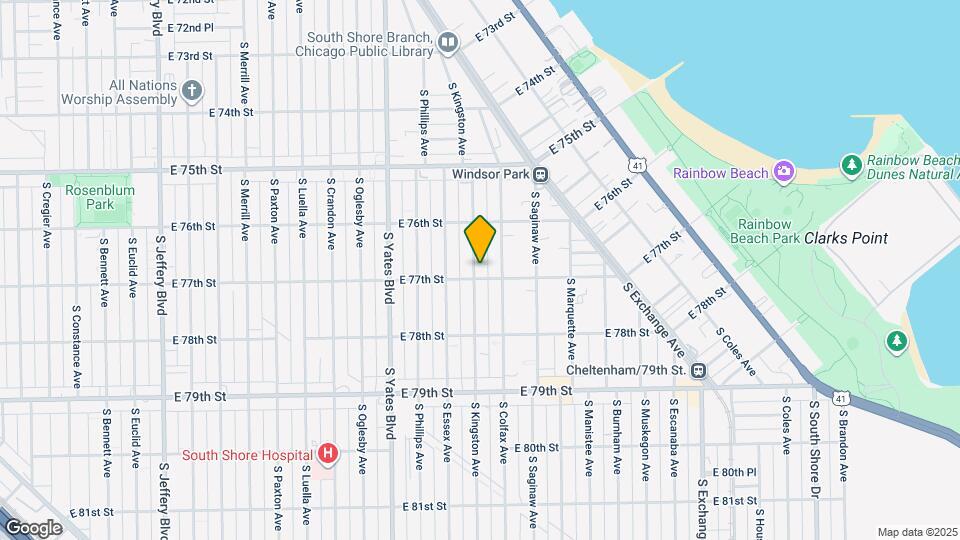 7653 S Kingston Ave Mapa y Detalles de la Ubicación