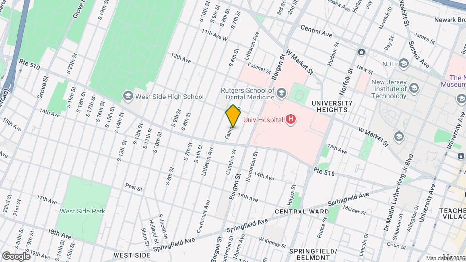 214 Fairmount Ave Mapa y Detalles de la Ubicación