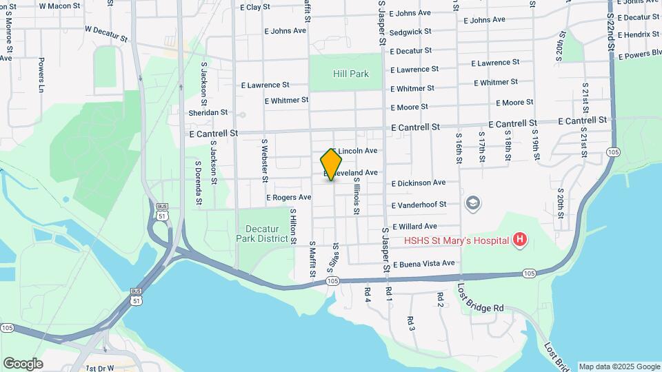 1023 S Silas St Map and Location Details