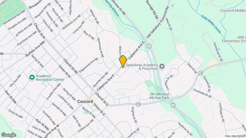 182 Cabarrus Ave E Map and Location Details